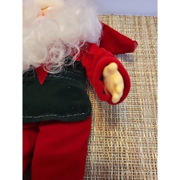 MCM Santa Elf Shelf Sitter Knee Hugger Christmas Pixie Bendable 11” Taiwan FLAW - Picture 5 of 8